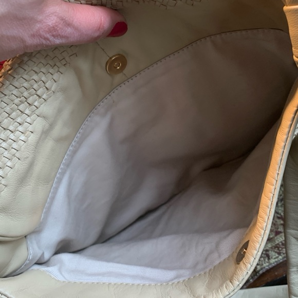 Authentic TORY BURCH Woven leather Flap shoulder bag - Picture 8 of 16